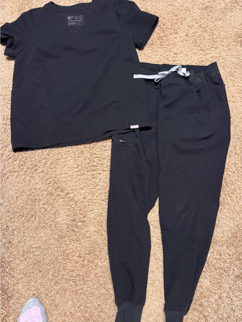 Figs black scrub set